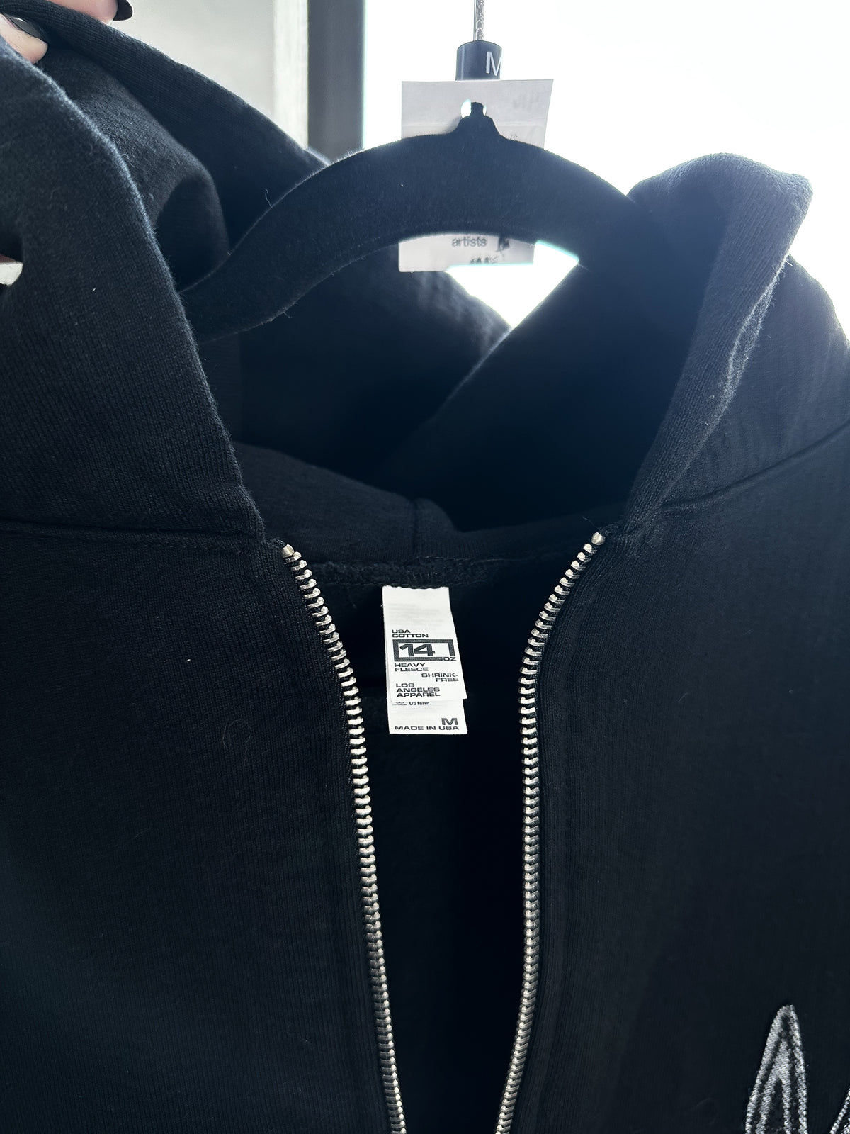 PATCHWORK BUNNIES zip hoodie - M