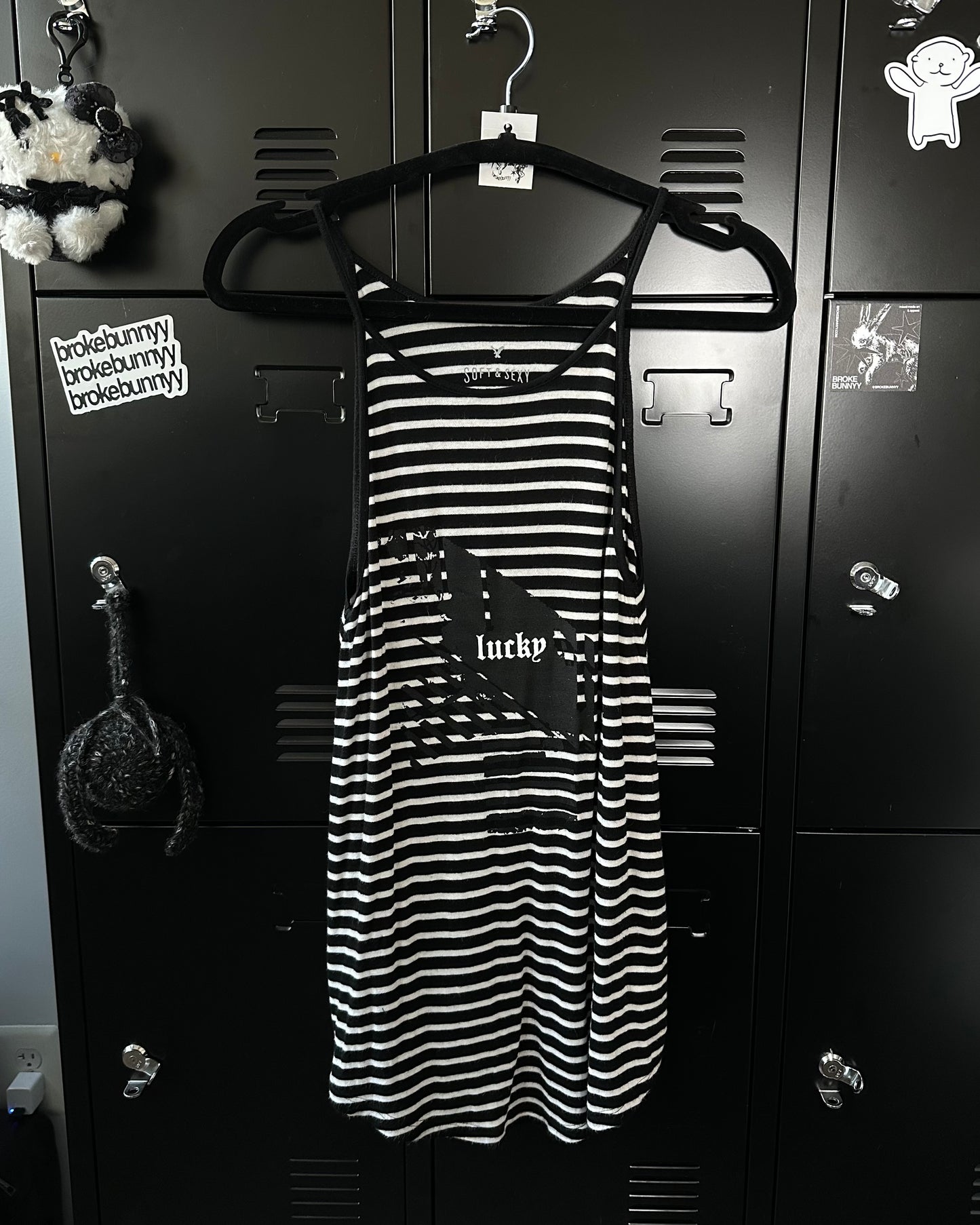 LUCKY striped tank - S