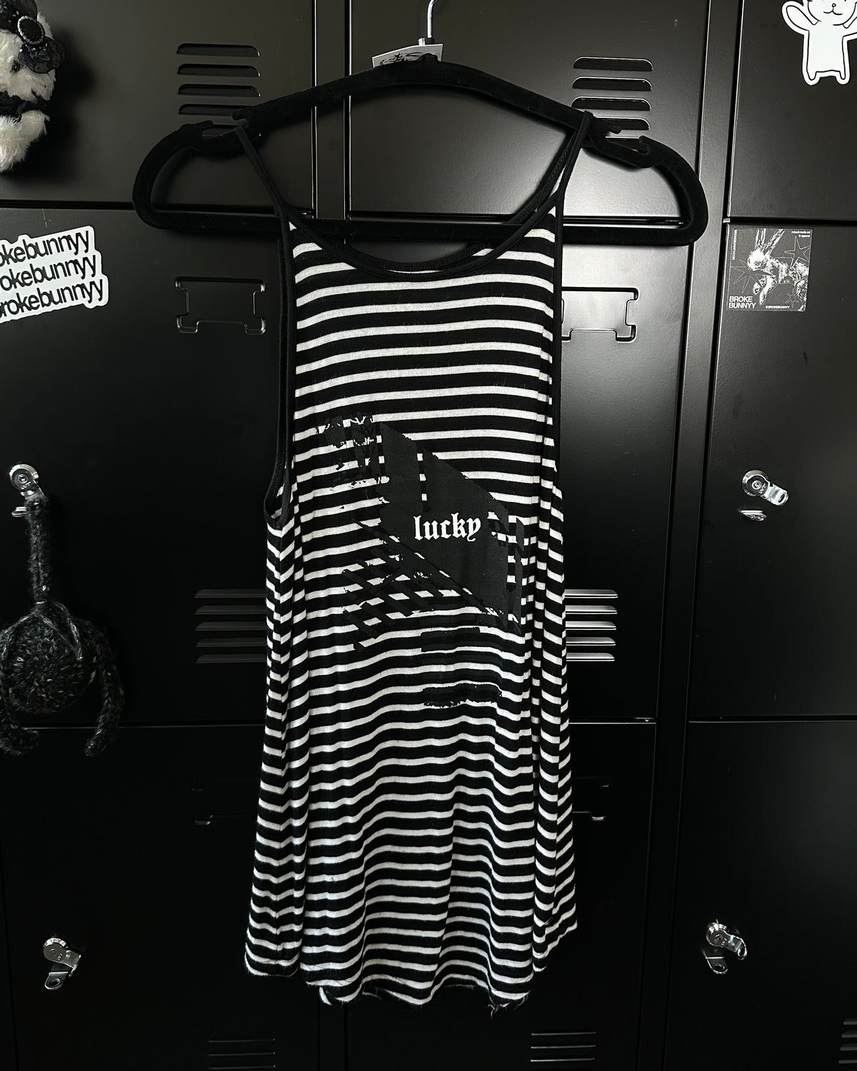 LUCKY striped tank - S