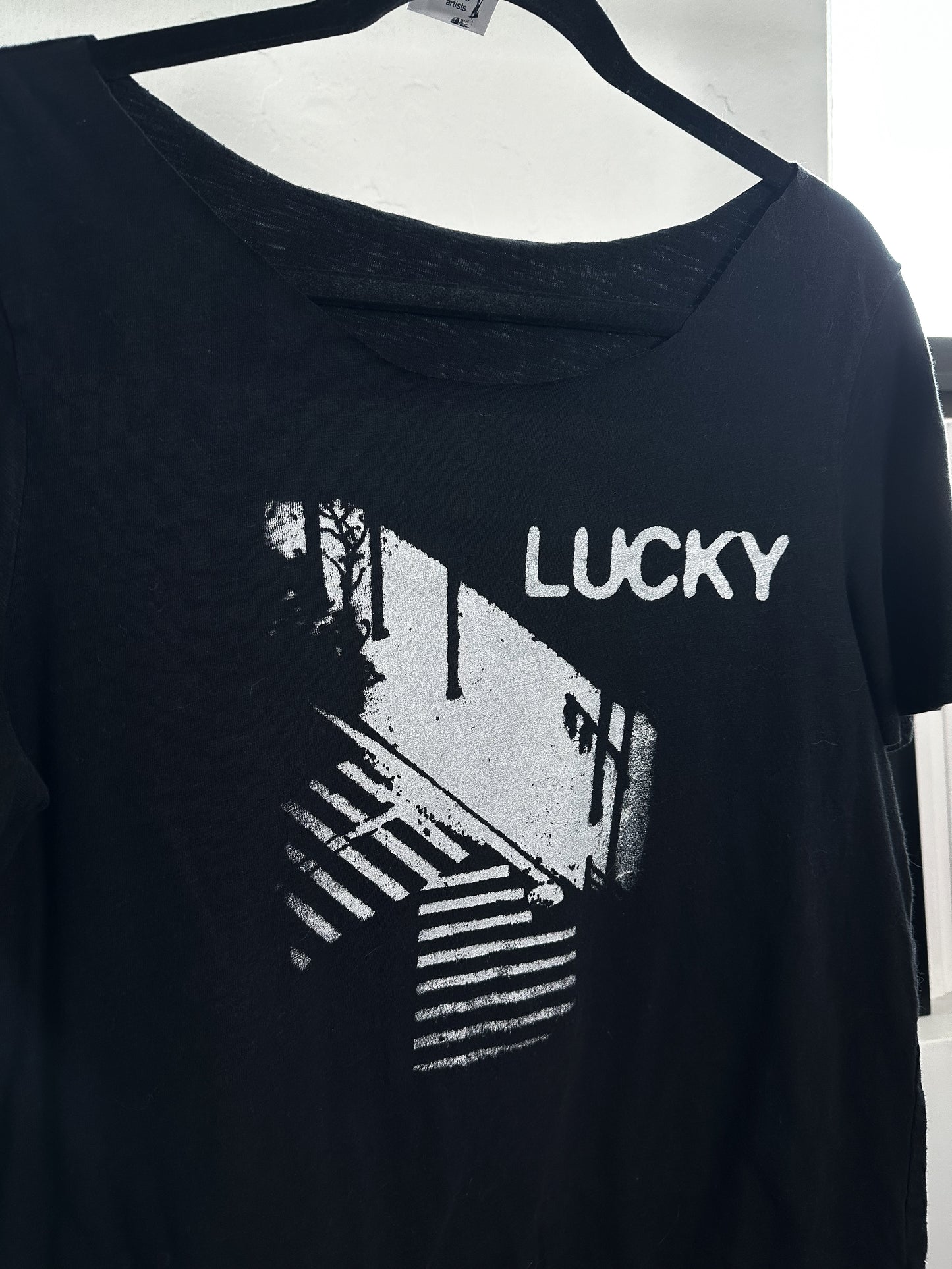 LUCKY ST cut tee - L