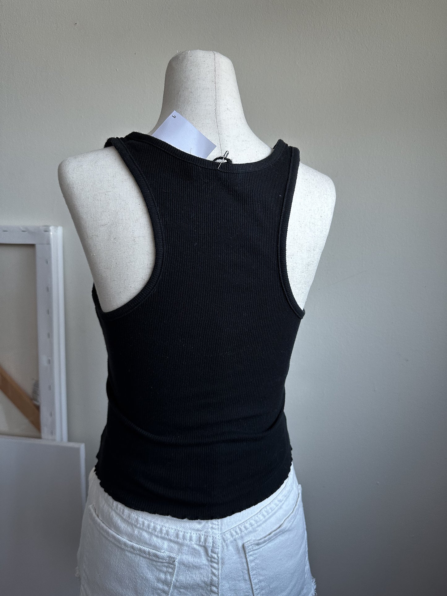 UPCYCLED Striped Ribbed Tank - M