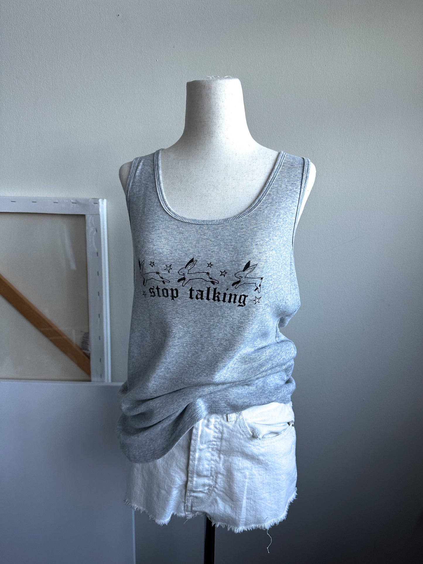 STOP TALKING Tank - XL