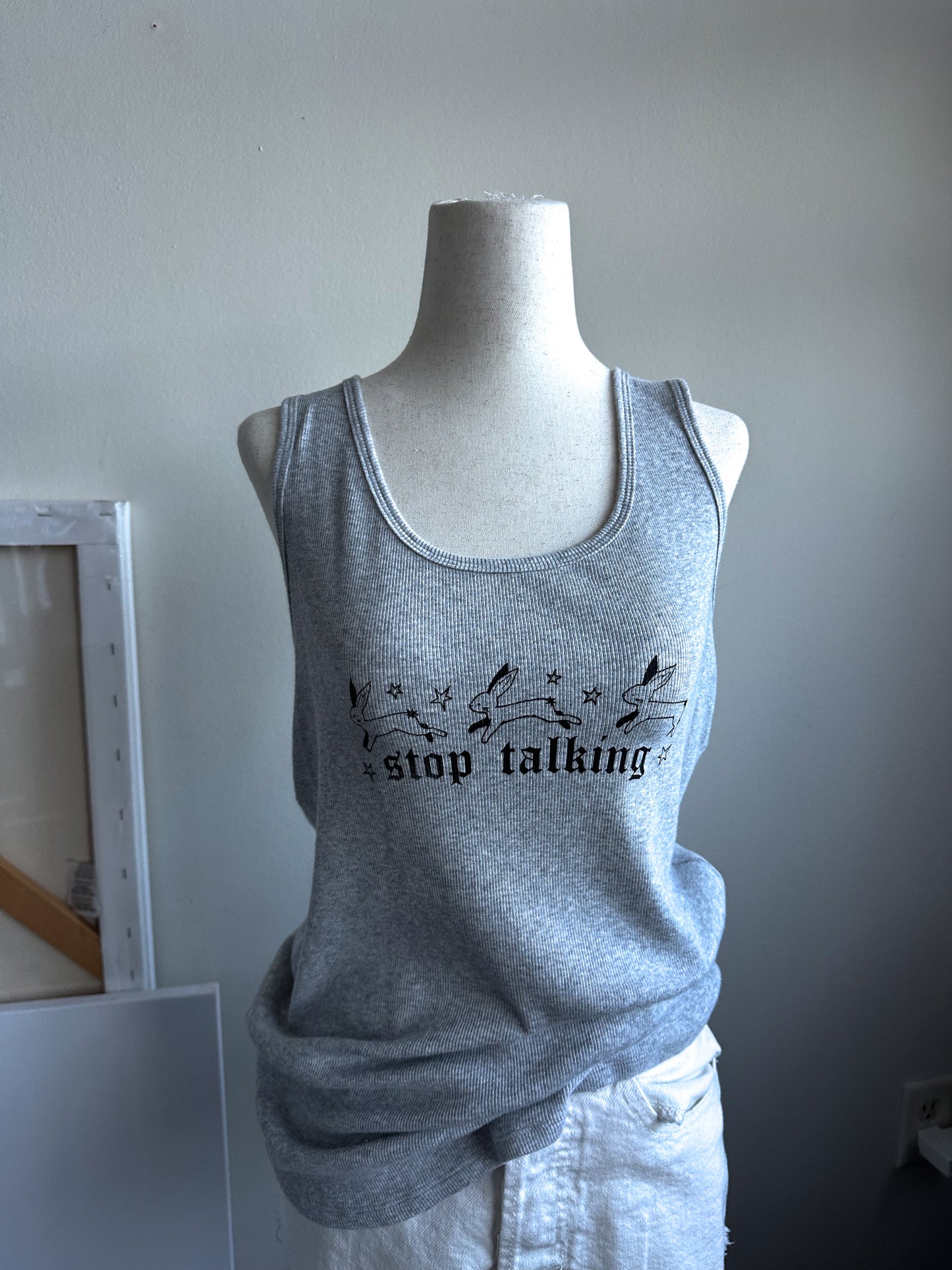 STOP TALKING Tank - XL