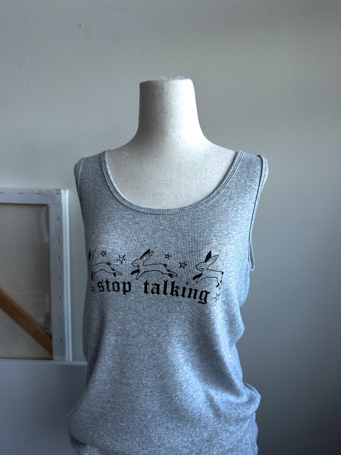 STOP TALKING Tank - XL