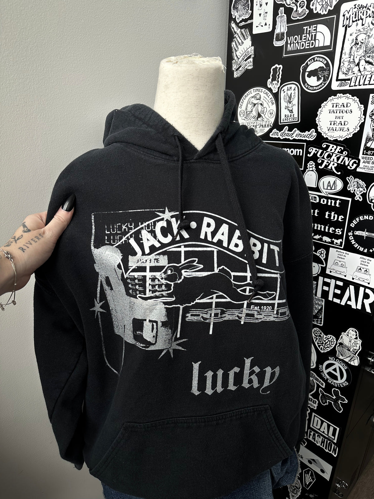 LUCKY RABBIT blastover hoodie - L