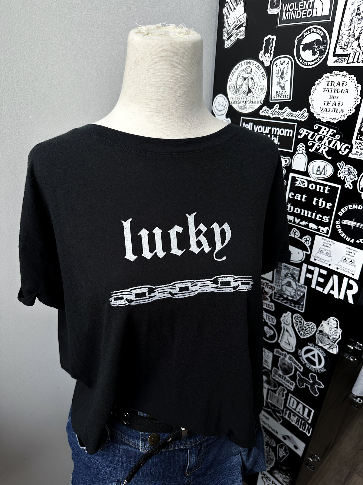 LUCKY boxy tee - S