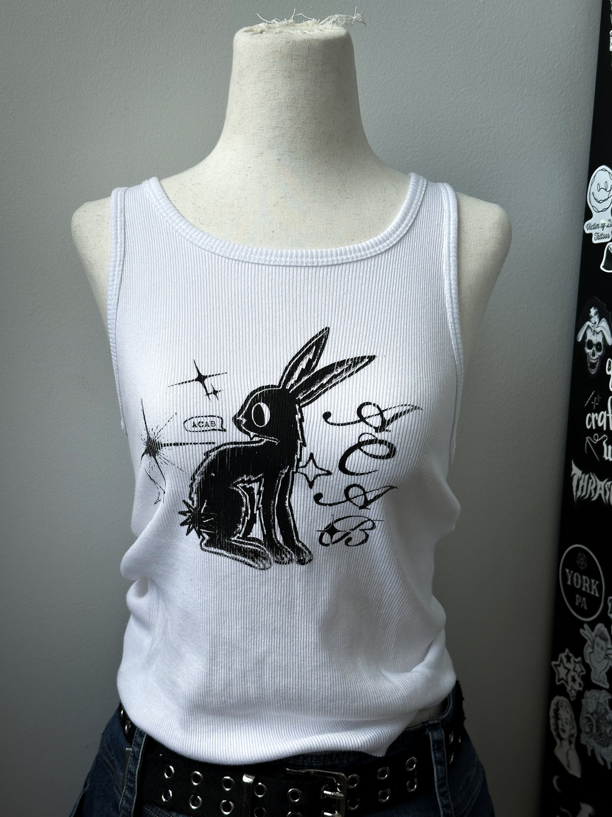 ACAB BUNNY ribbed tank - M