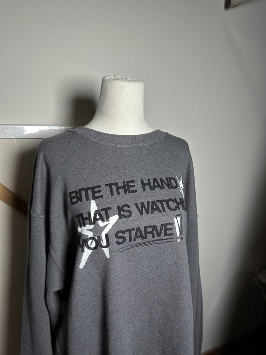 BITE THE HAND Crew - L