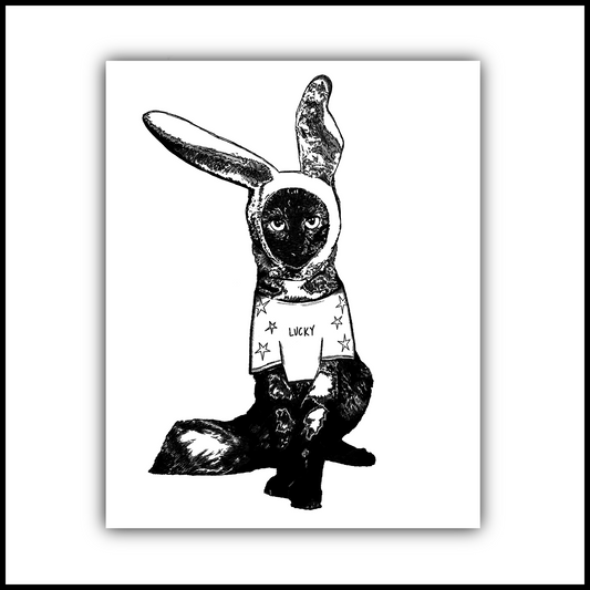 CAT BUNNY Print