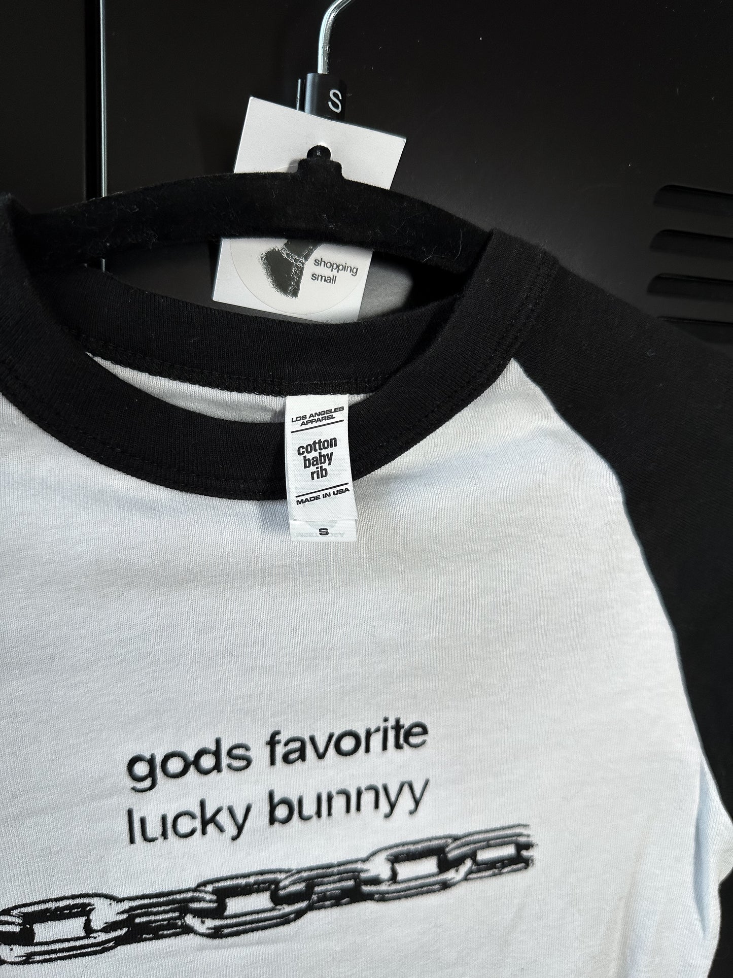 GOD’S FAV BUNNY baby tee - S