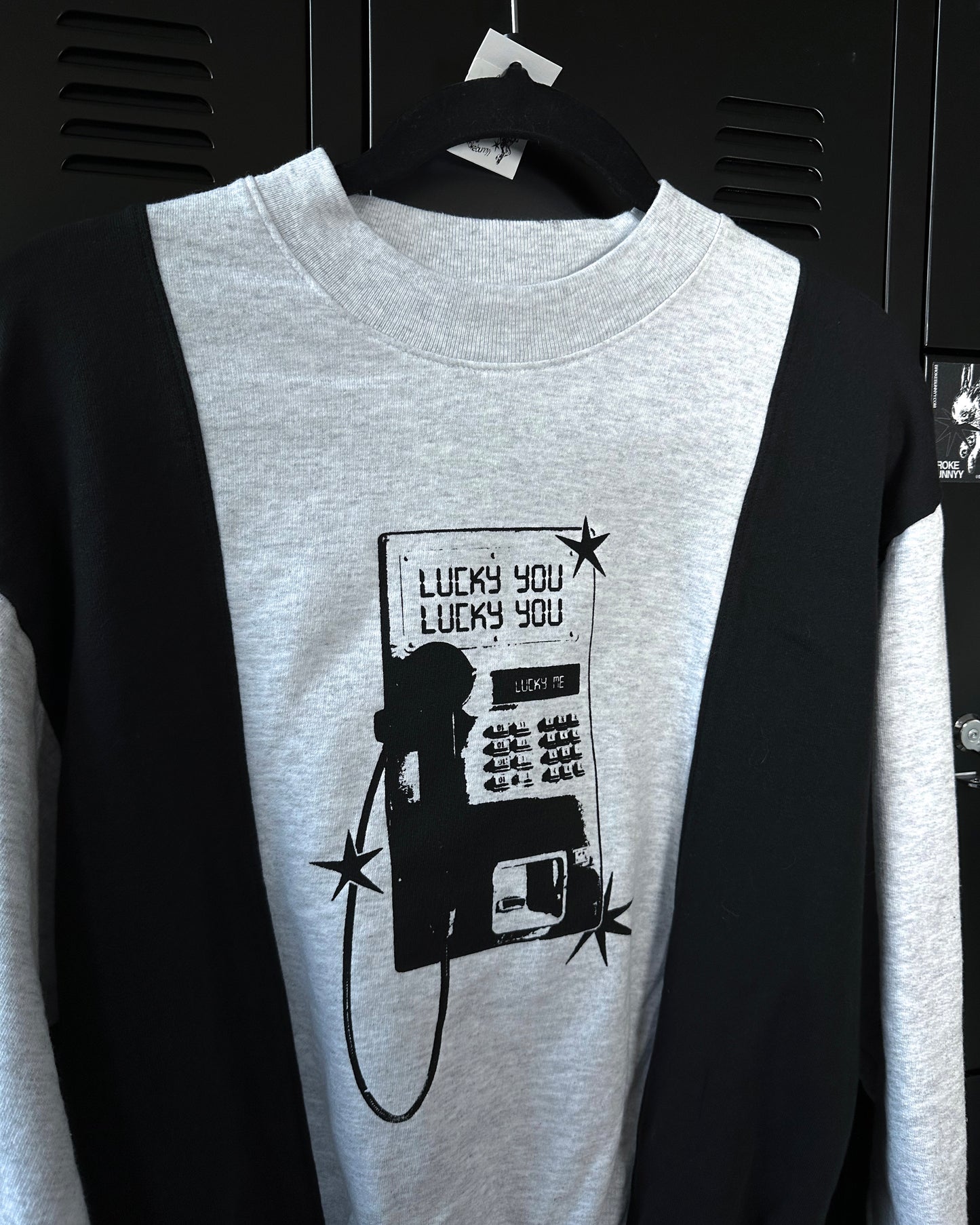 LUCKY YOU colorblock crew - S