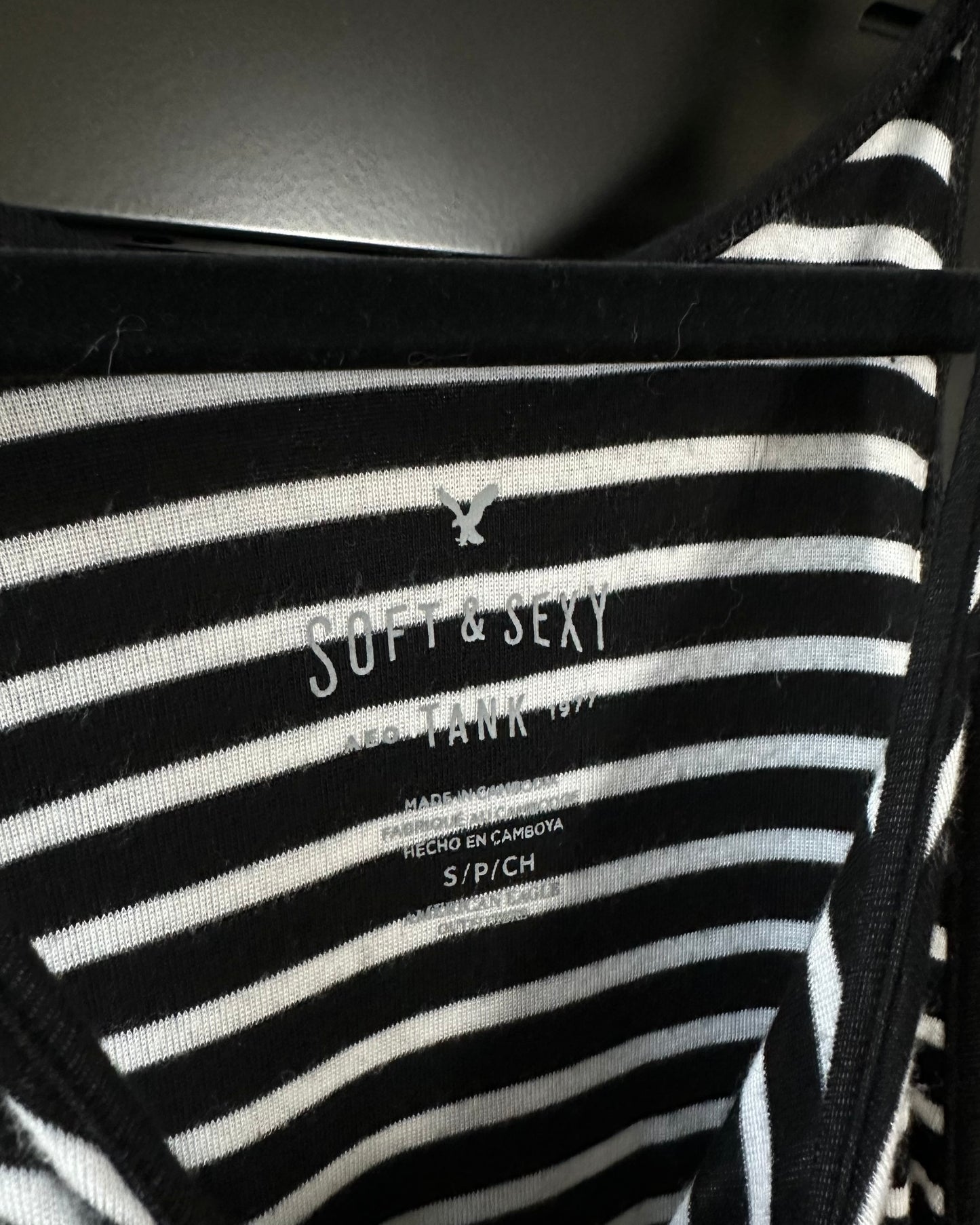LUCKY striped tank - S