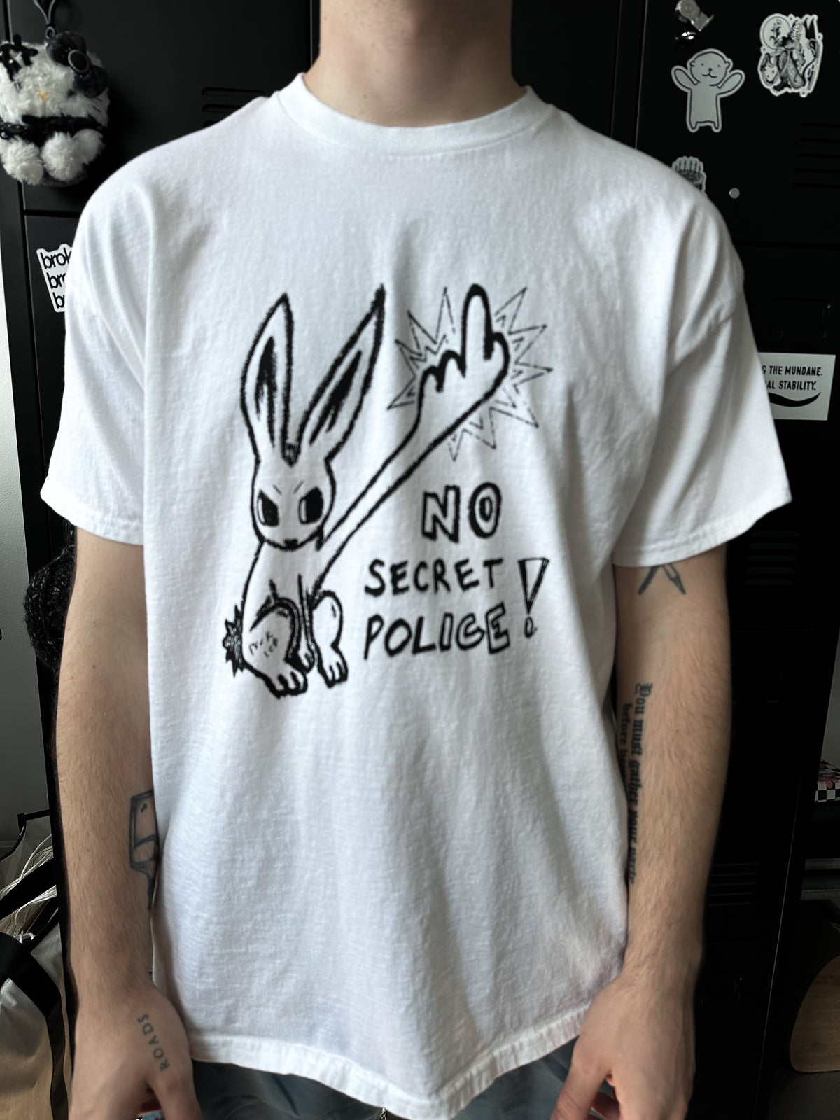 NO SECRET POLICE unisex tee *