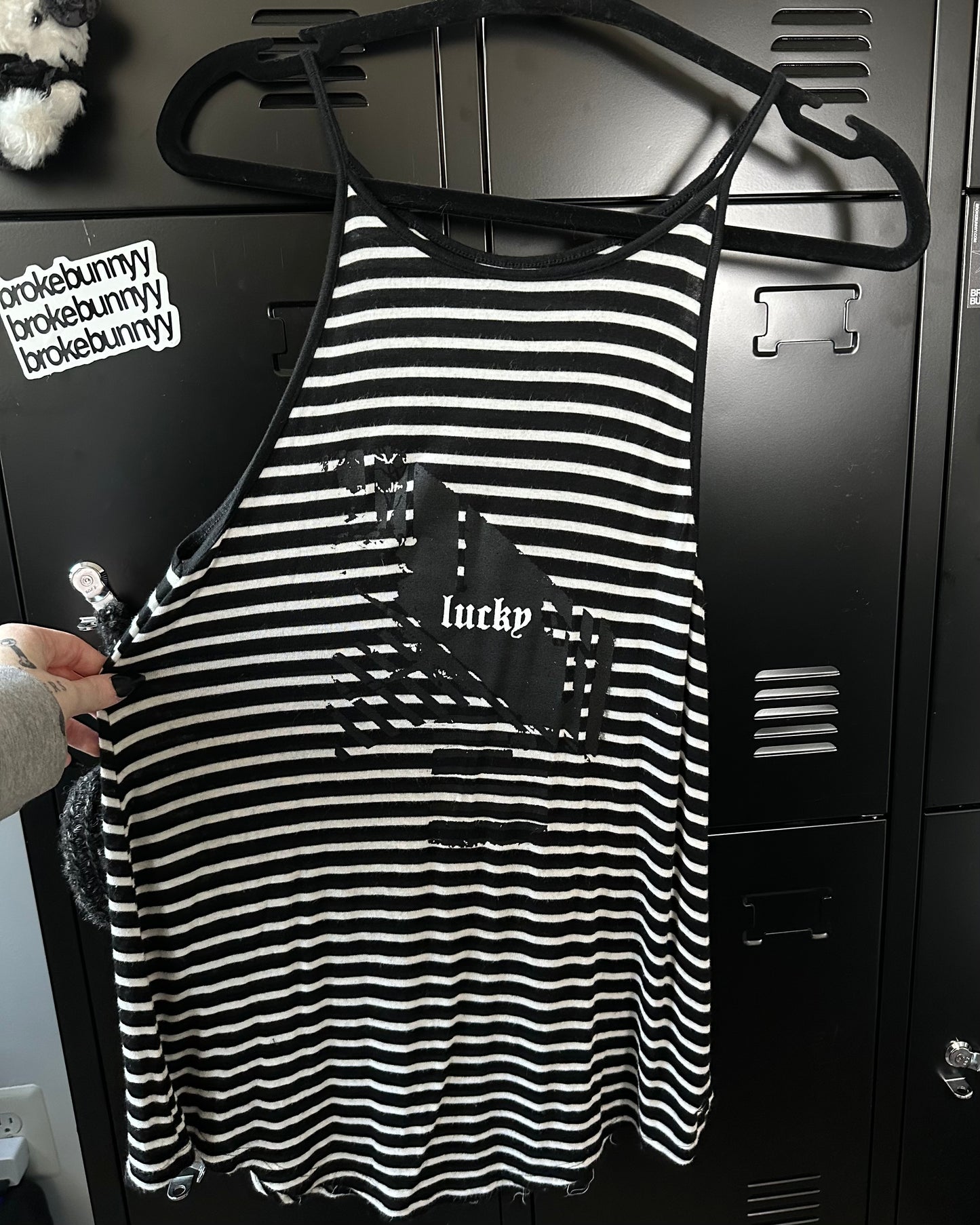 LUCKY striped tank - S