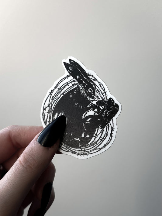 BARBED BUNNY sticker