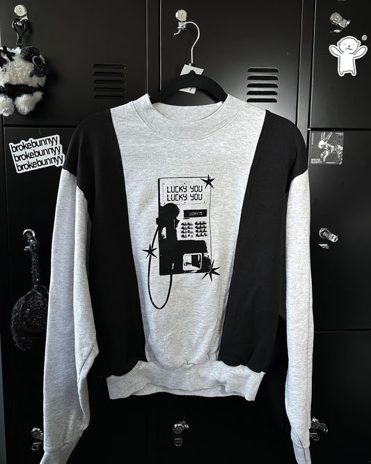 LUCKY YOU colorblock crew - S