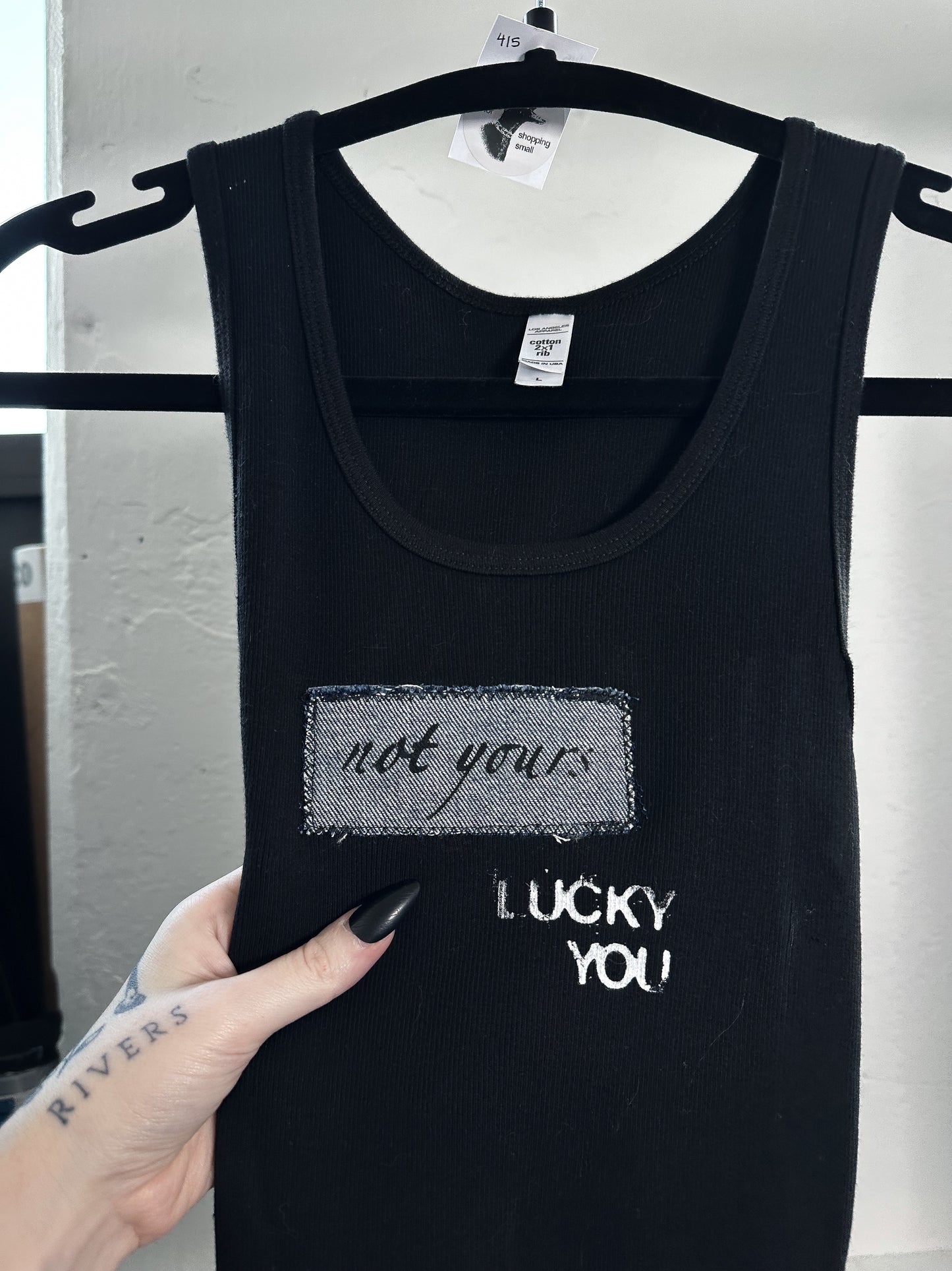 NOT YOURS patch tank - L