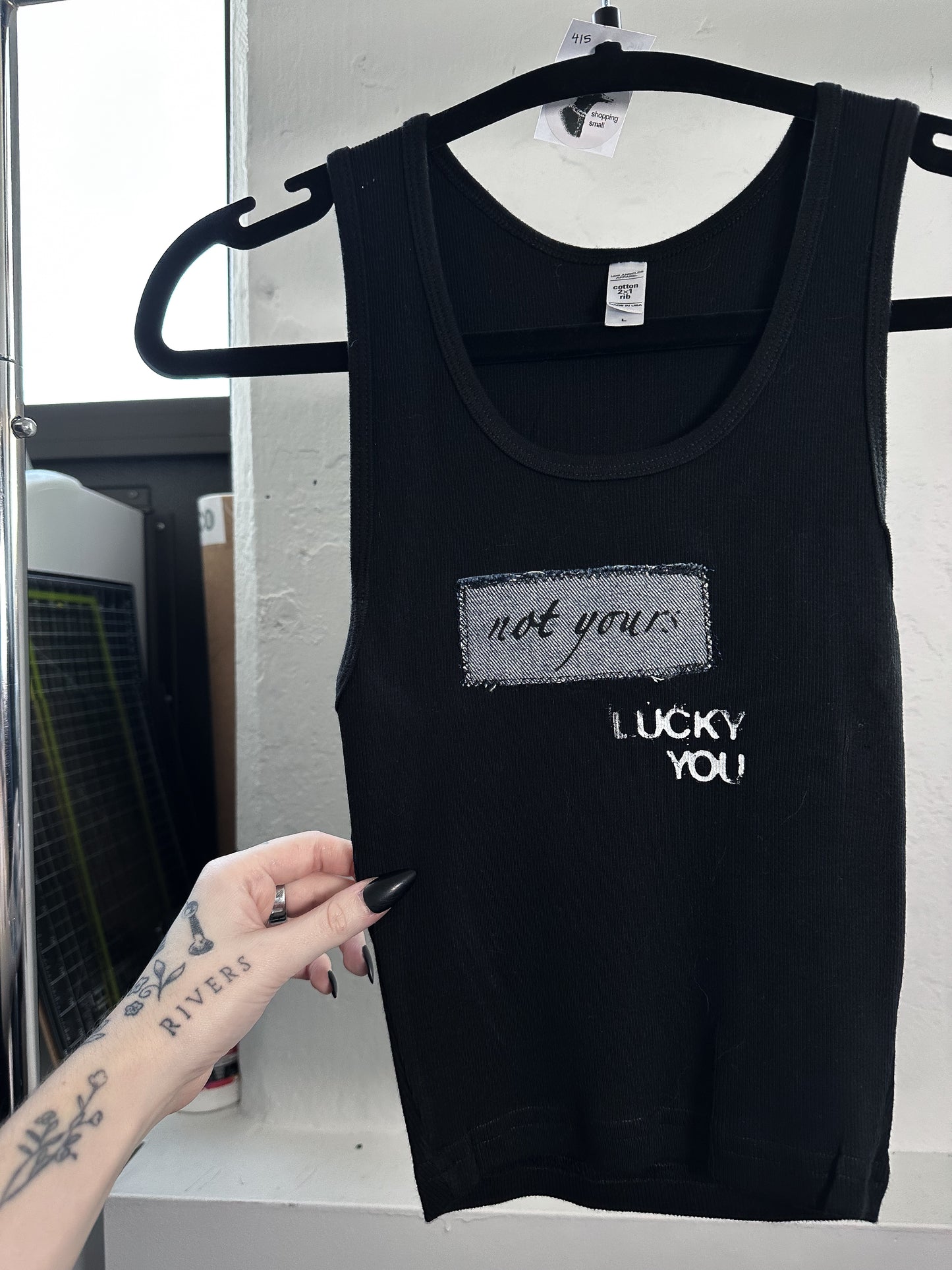 NOT YOURS patch tank - L