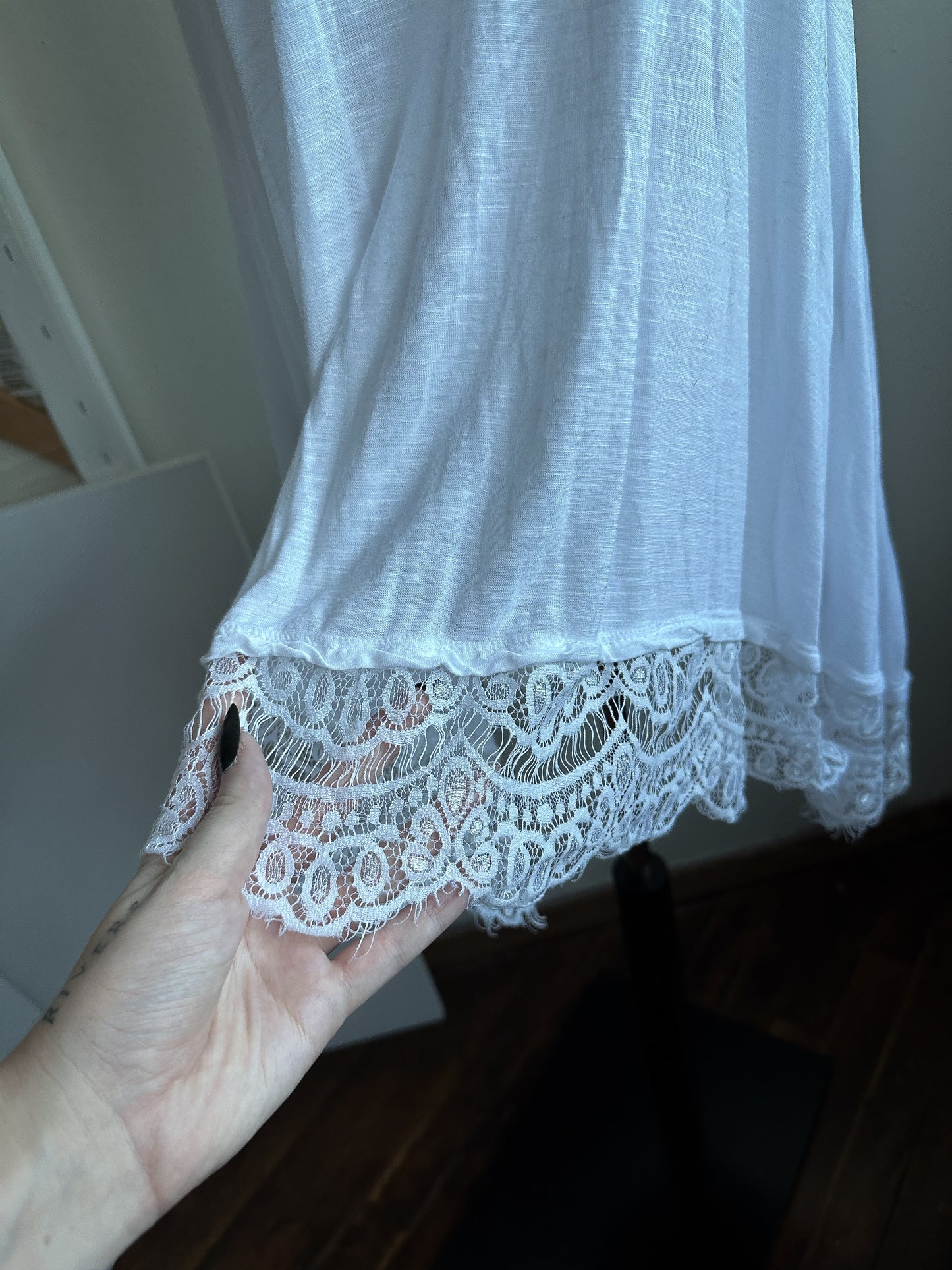 SHOP SUSTAINABLY Lace Tank - XL
