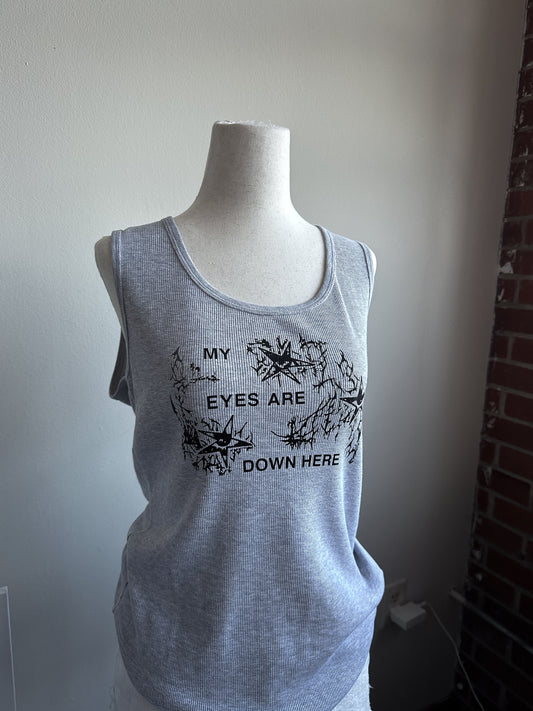 MY EYES ARE DOWN HERE Tank - XL