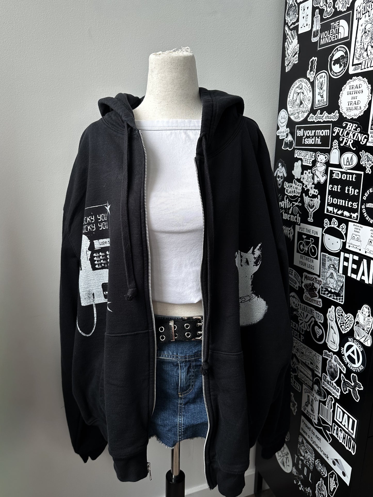 LUCKY YOU PHONE hoodie - XL