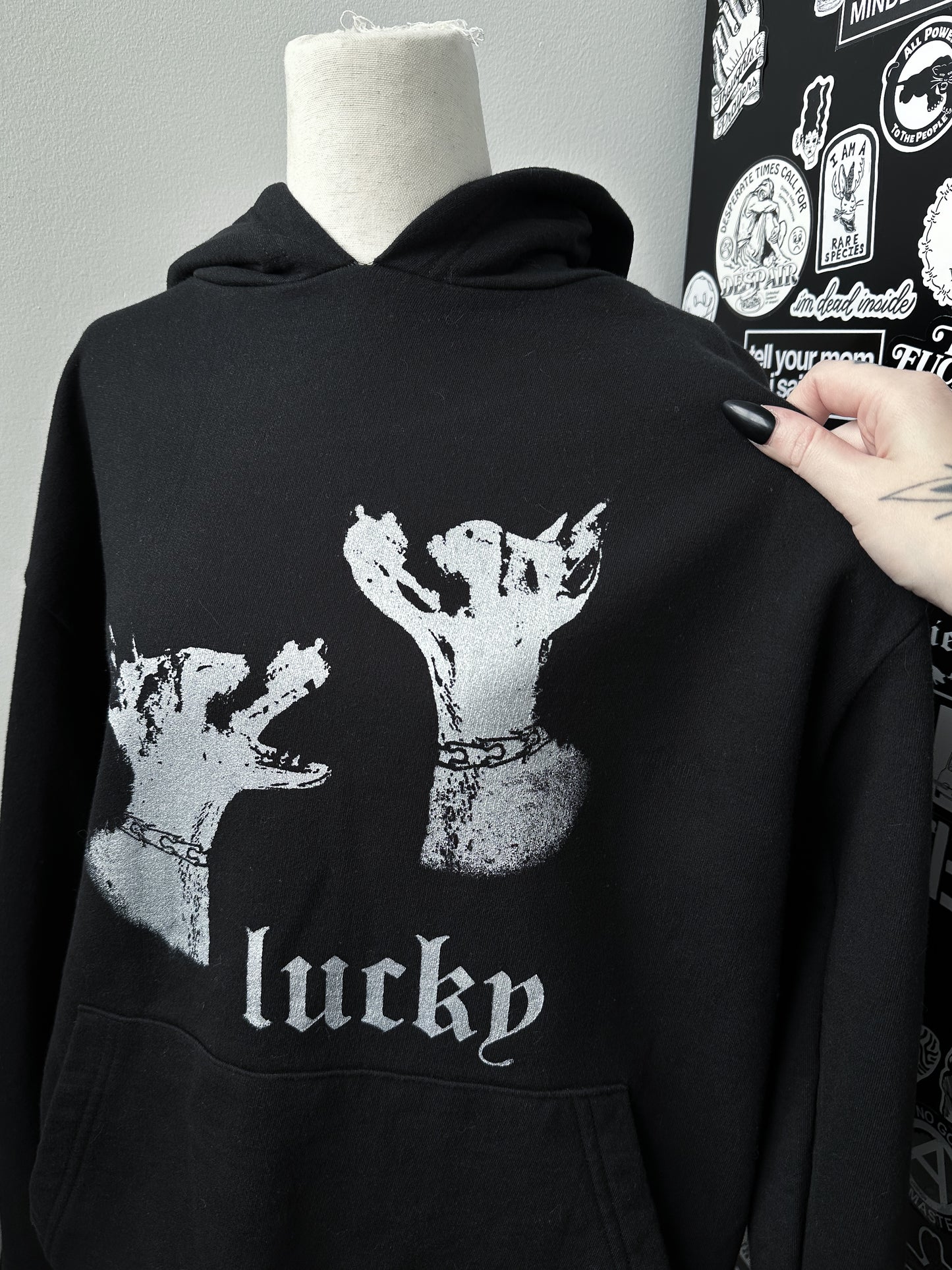 LUCKY PUPS hoodie - M