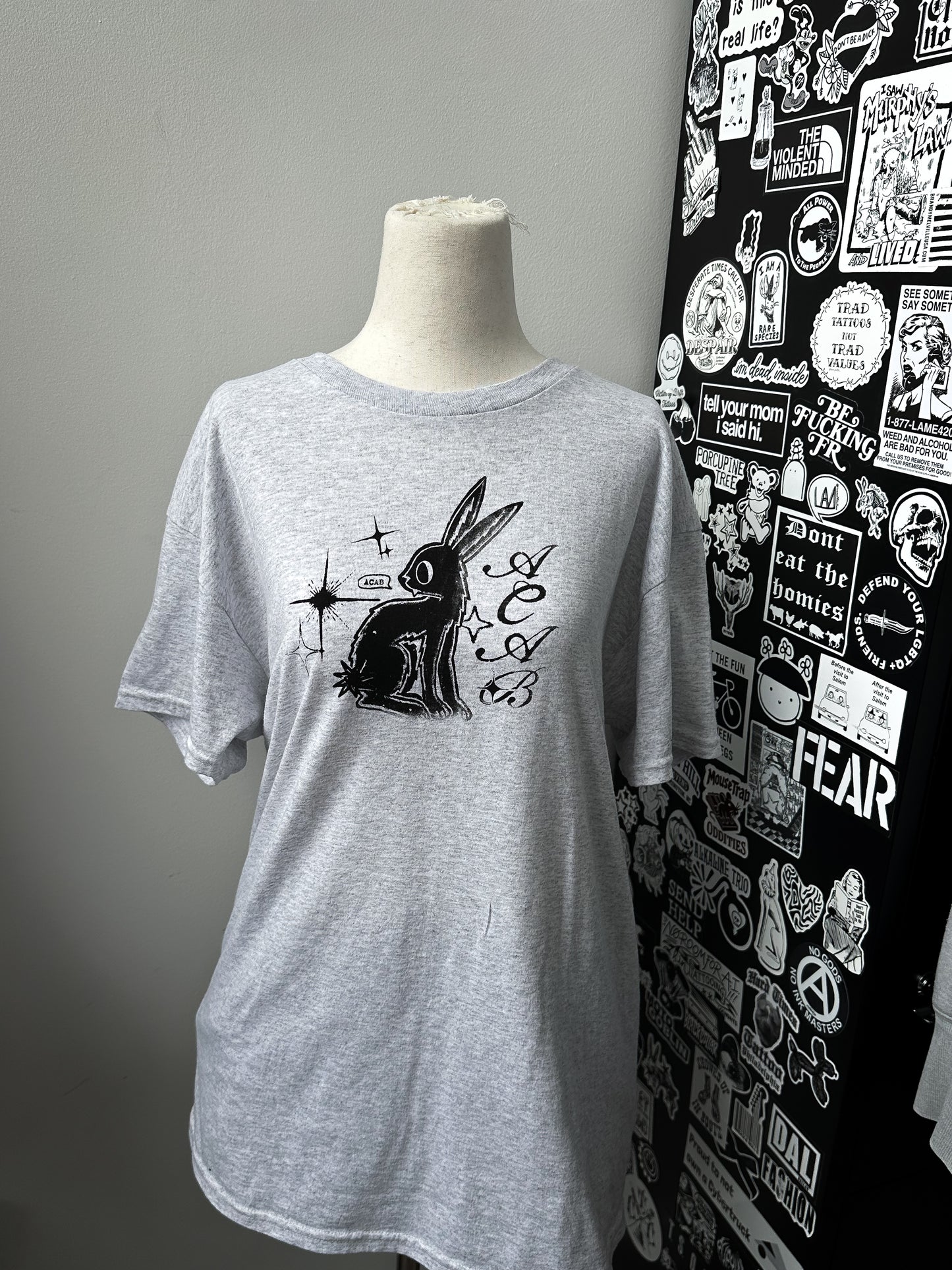ACAB BUNNY unisex tee - L