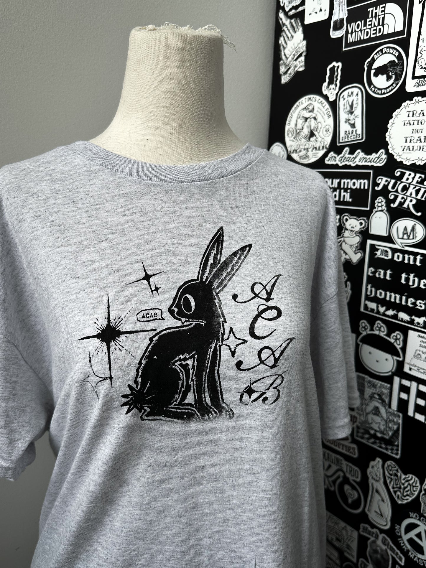 ACAB BUNNY unisex tee - L