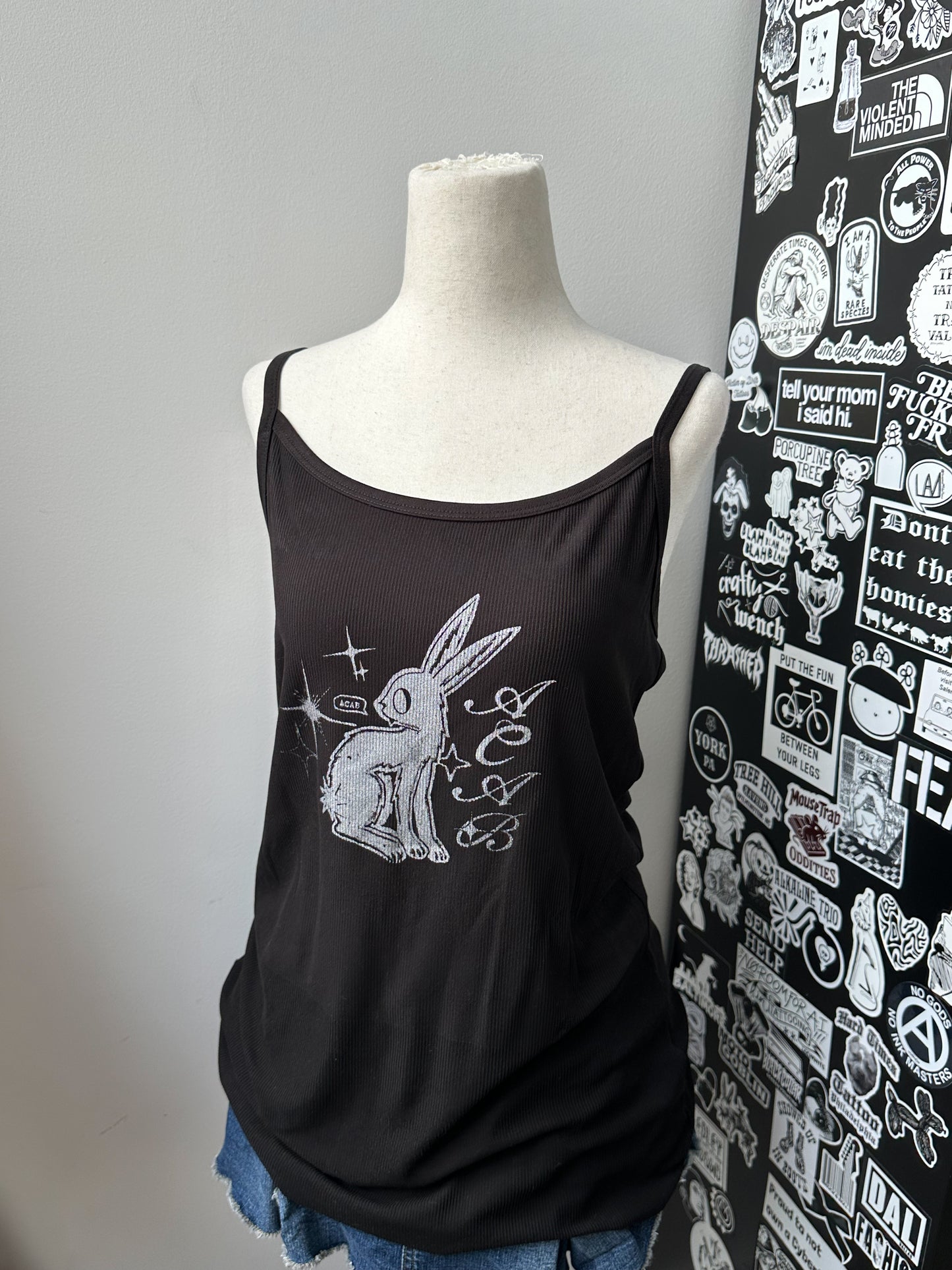 ACAB BUNNY ribbed tank - XL