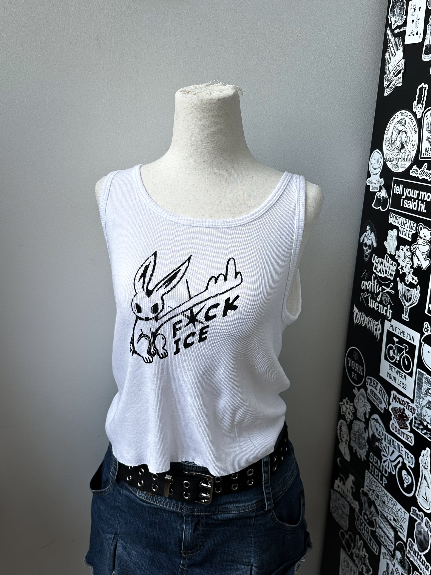 F*CK ICE ribbed tank - L