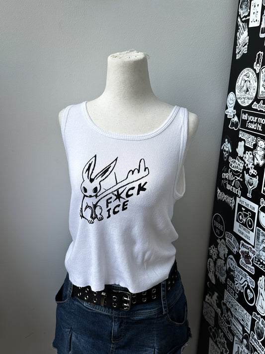 F*CK ICE ribbed tank - L