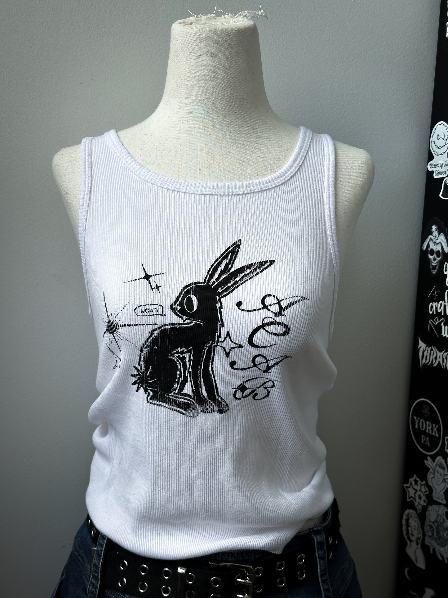 ACAB BUNNY ribbed tank - M